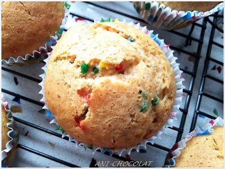 Cupcakes de nata montada y nueces caramelizadas