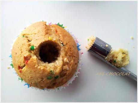 Cupcakes de nata montada y nueces caramelizadas