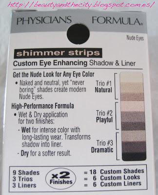 Physician's Formula Shimmer Strips, Custom Eye Enhancing Shadow & Liner, Nude Eyes -  Review and Swatches