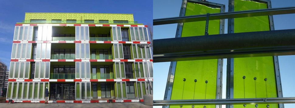 Edificio cuya temperatura se regula con algas