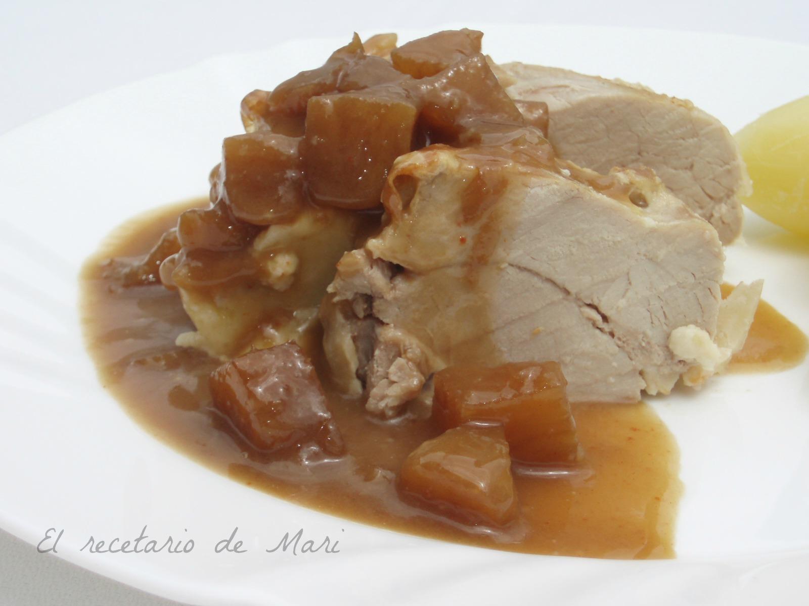 SOLOMILLO RELLENO DE MOZZARELLA CON PIÑA Y SALSA AGRIDULCE