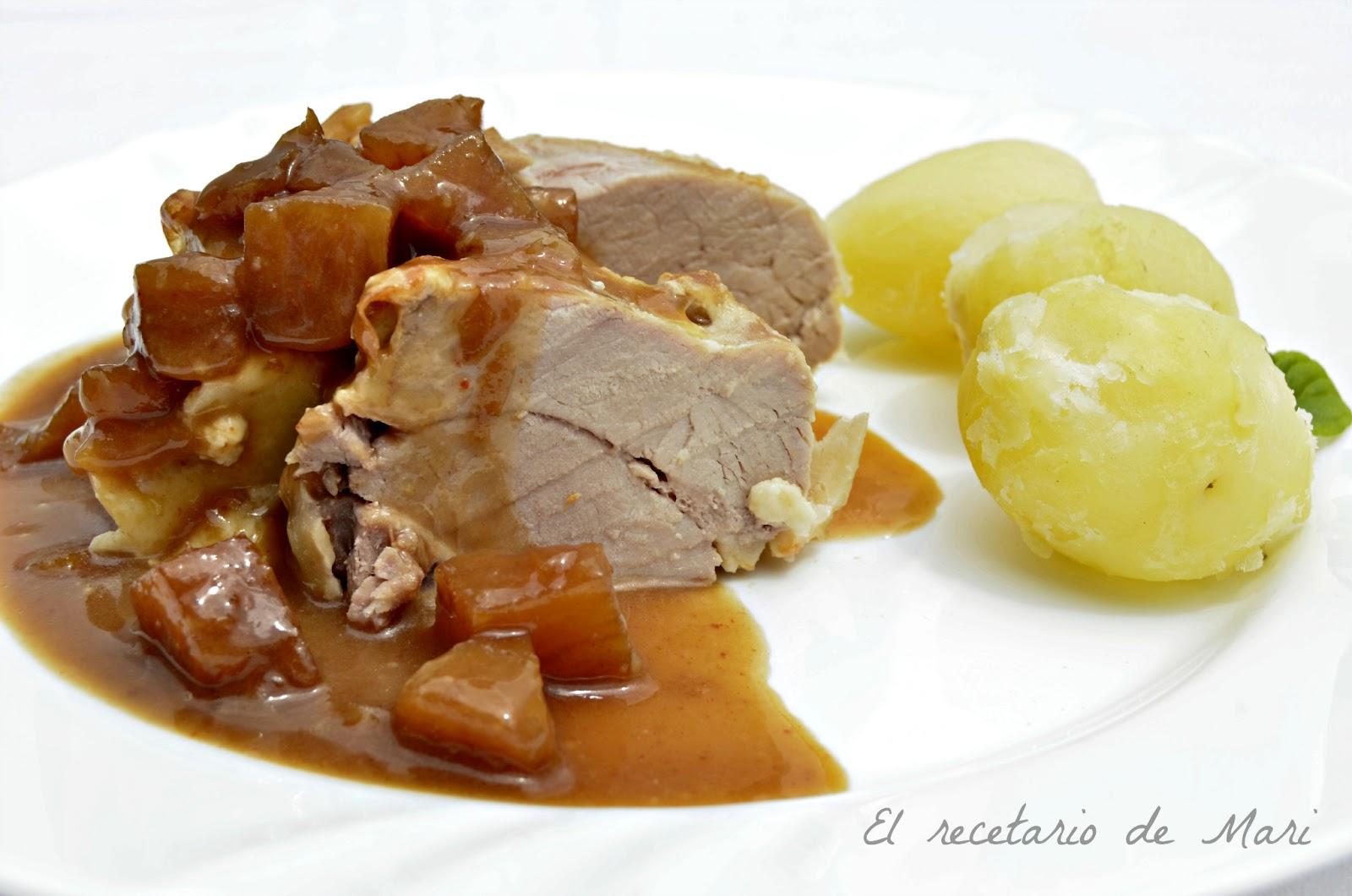 SOLOMILLO RELLENO DE MOZZARELLA CON PIÑA Y SALSA AGRIDULCE