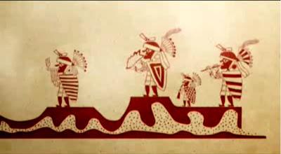 La ceremonia de sacrificio Mochica, animación.