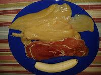 Rollitos de Pollo con Jamón y Plátano