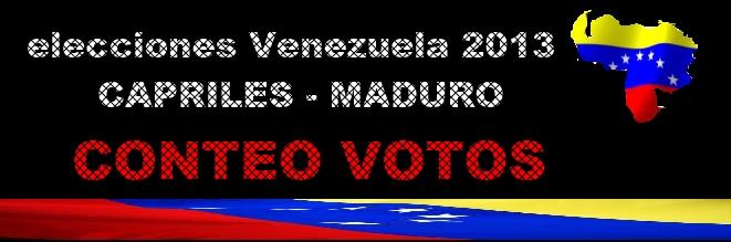 ESCRUTINIOS VENEZUELA 2013 BOLETIN #0