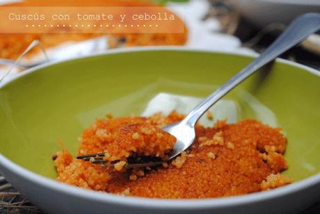 Cuscús con tomate y cebolla