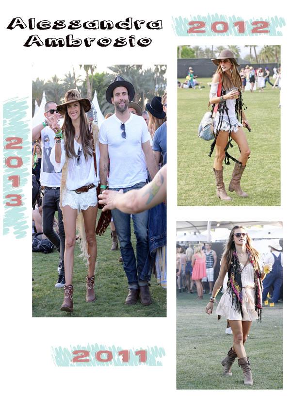 Alessandra Ambrosio Coachella Estilo