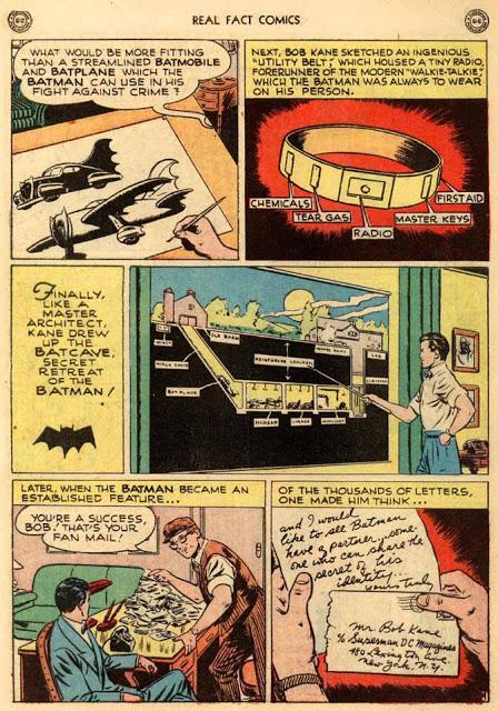 Así se creo a Batman, según Bob Kane (1946)