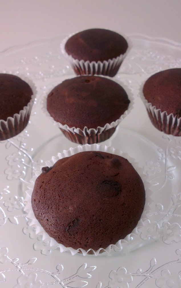 ♥ Muffins sin gluten de chocolate y nueces
