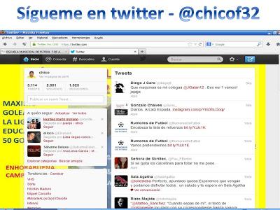 EL BLOG EN TWTTER. SIGUEME A @chicof32.
