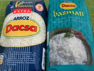 PAELLA CON AJETES Y LANGOSTINOS