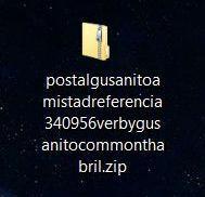 Adjunto tarjeta Gusanito Postal de gusanito falsa con virus