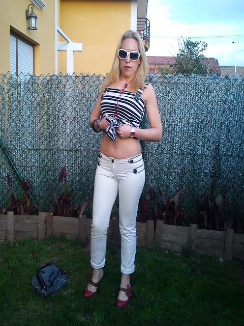 Black & White + red & flowers Shoes