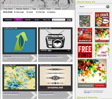 Portales de recursos vectoriales gratis de alta calidad vector4free.com