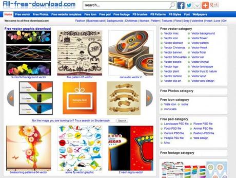 Portales de recursos vectoriales gratis de alta calidad allfreedownload