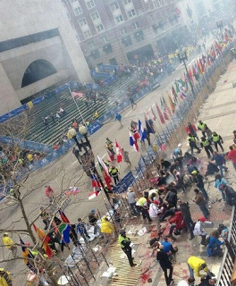 VIDEO: El momento de la explosión en la Maratón de Boston