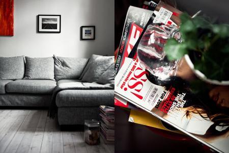 sofá gris piso nórdico estilo nórdico diseño nórdico diseño de interiores decorar casas gris decoración pisos pequeños decoración nórdica decoración en gris decoración de interiores cocinas modernas cocinas blancas y madera cocinas blancas blog interiores blog decoración nórdica 