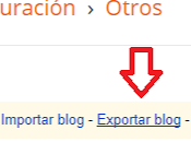 Como hacer copia seguridad blog Blogger