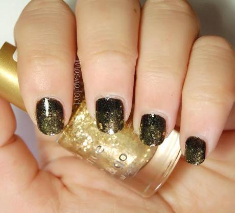 NOTD + TUTORIAL: Uñas con degradado de glitter.