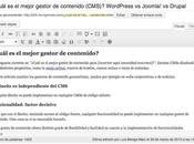 WordPress Joomla! Drupal, ¿cuál mejor gestor contenido (CMS)?