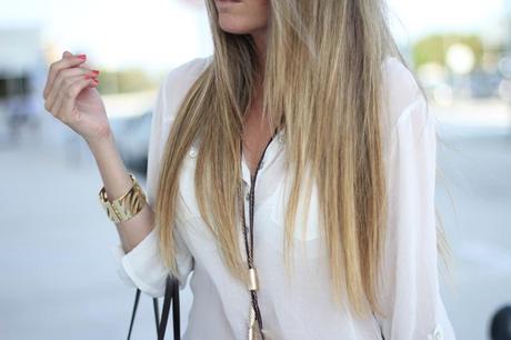 Blusa blanca blogger