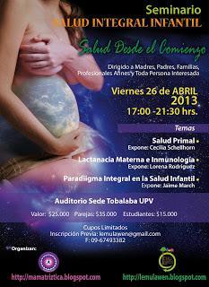 MaMatriztica: SEMINARIO: Salud Integral Infantil. 26 ABRIL 2013