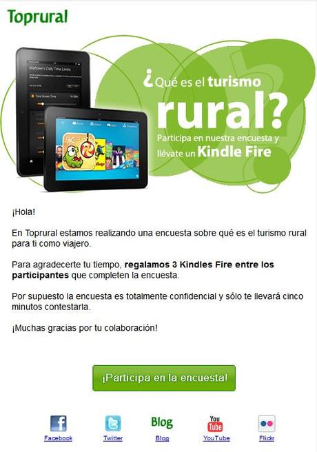 En tu Facebook me colé y en tu concurso me planté turismorural