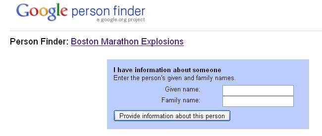 Google Person Finder - Introducir información 2