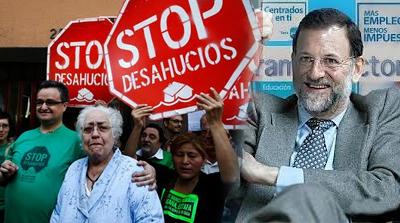 Mariano Rajoy dice no a las medidas de Stop Desahucios