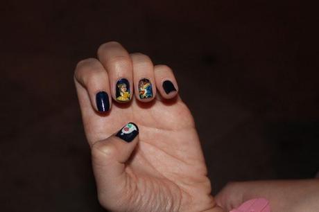 RETO 2013 #11 THE BEAUTY AND THE BEAST NAILS // UÑAS DE LA BELLA Y LA BESTIA