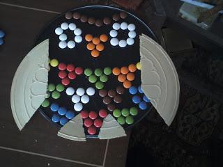 TARTA CUMPLEAÑOS INFANTIL CON LACASITOS: PEZ, MARIPOSA, BUHO