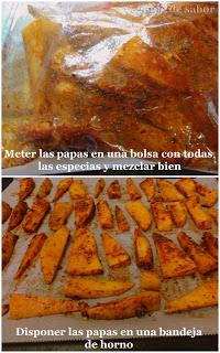 Papas deluxe con salsa de yogurt