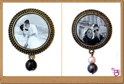 Broche artesanal personalizable bodas