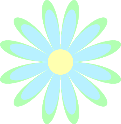 descargar clipart flor azul con fondo transparente png