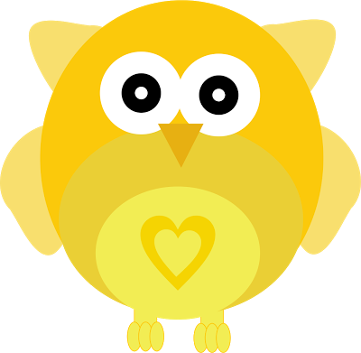 clipart de búho amarillo png