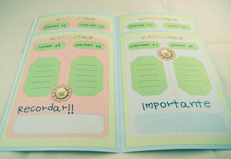 diseño de blogger plantilla agenda personalizada