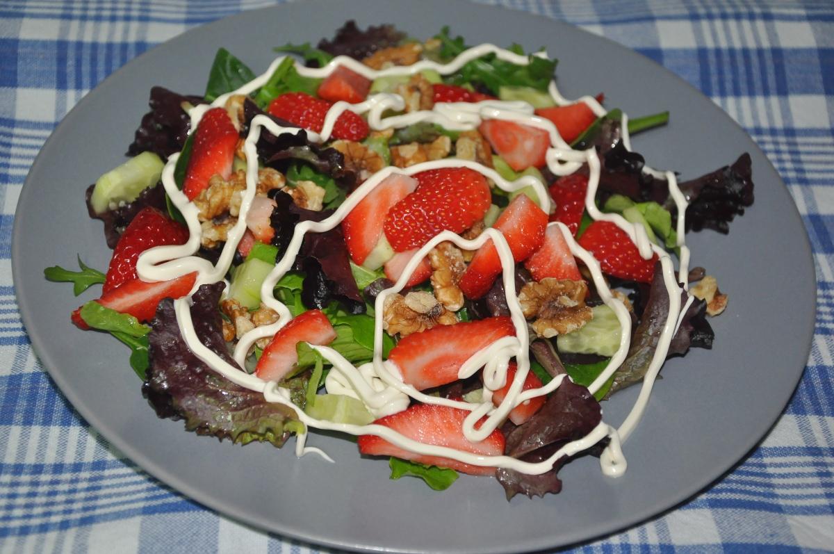Ensalada De Fresas Con Queso Cocina