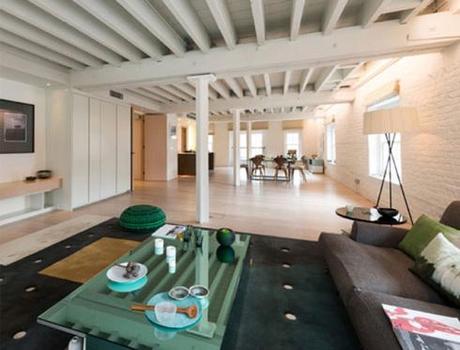 Detalles en verde agua Loft en tonos neutros 2