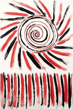 Sir Terry Frost - Spiral of Red and Black