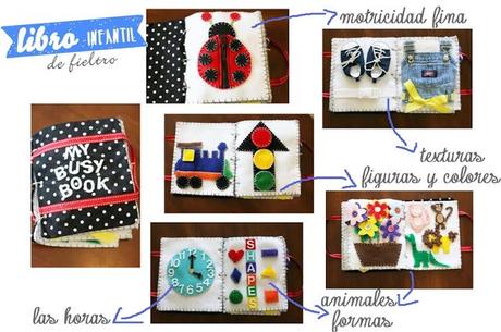 Libro infantil de fieltro