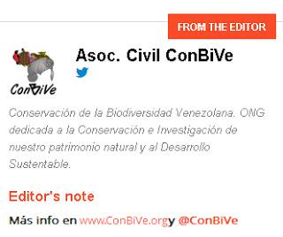El Diario de la Biodiversidad en Venezuela Abril 2013