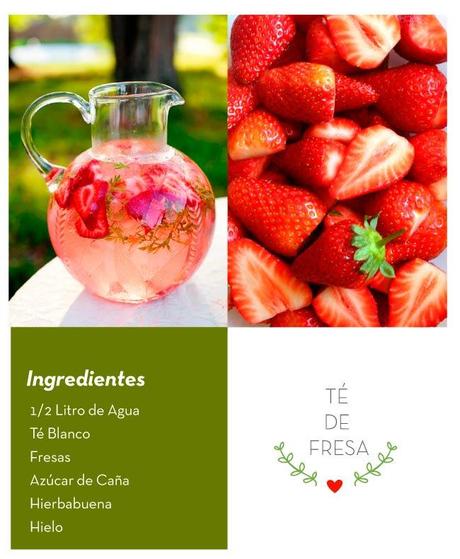 receta de té de fresa casero