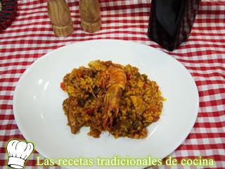 Receta de Arroz meloso con gambones y calamares