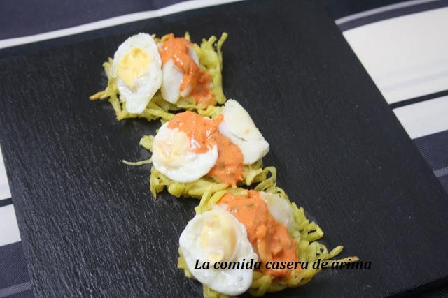 Nidos de Bacalao y Huevos de Codorniz.