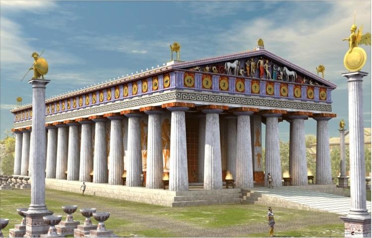 La estatua de Zeus en Olimpia