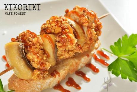 Ven de tapeo a Vilanova i la Geltrú Tapa Kikoriki en Cafè Foment