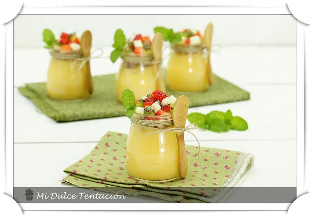 Vasitos de Lemon Curd con Crumble de Avena y Frutas