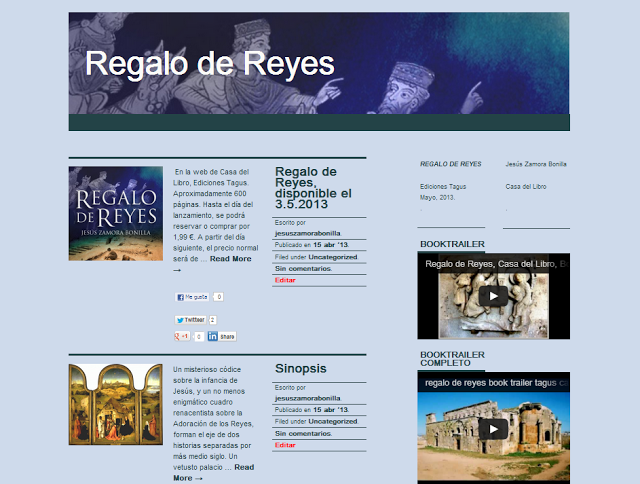 regalo de reyes, jesus zamora bonilla, ediciones tagus, booktrailer, ebook, libro electrónico, novela histórica