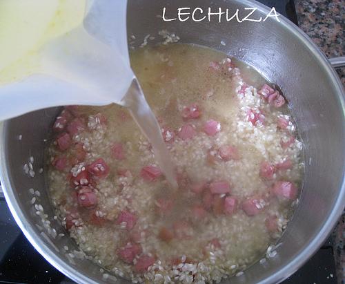 ARROZ CREMOSO CON GUISANTES Y BACON (17)