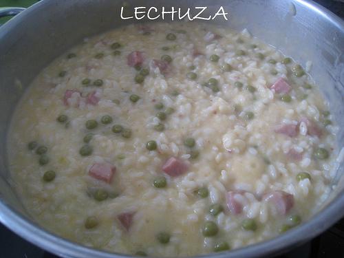 ARROZ CREMOSO CON GUISANTES Y BACON (25)